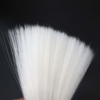 Alead Kristall-Flash-Nylonfaser, künstliches Bucktail-Glanzhaar, Fliegenfischen-Köderbindematerial, individuelle Farbe/Größe, Kunsthaar
