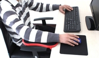 Support de poignet créatif pour clavier et souris d'ordinateur, repose-main réglable en silicone en forme de cadre pour bureau et table