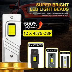 Faro LED per Auto GoodNews ad Alta Luminosità H4 H7 12V 240W 4000 Lm 6000K, Sostituzione Universale, Faro Rigenerato - Product Image 2