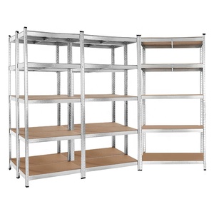 <span class=keywords><strong>Scaffali</strong></span> Metallici a 5 Ripiani Senza Bulloni per Magazzino Leggero, Scaffalature per Forniture da <span class=keywords><strong>Ufficio</strong></span> - Product Image 2