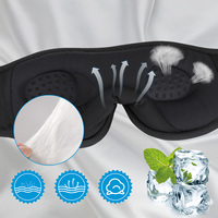 Masque oculaire 3D en soie glacée Bluetooth 5.4 vert herbe, anti-lumière, avec musique sans fil et appels mains libres pour la vente en gros