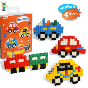 Educatief Speelgoed Voor Kinderen Assembleren Bouwstenen Kleine Auto Abs Microblokset - Product Image 1