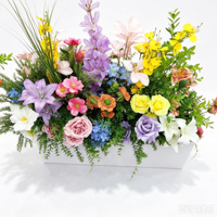 Colonnes romaines, pots de fleurs en soie, marqueurs de chemin floraux, décorations pour vitrine de magasin, événement d'ouverture de boutique, autres pivoines artificielles pour mariage