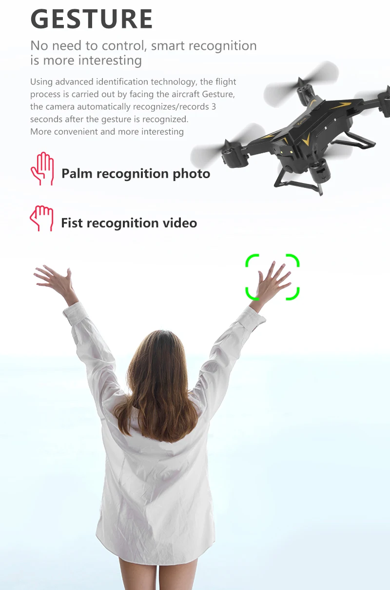 KY601G Drone, smart recognition is more interesting advanced id technology . the flight