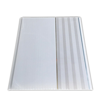 Panneaux de plafond en PVC modernes brillants estampés à chaud - Grille de plafond étanche, ignifuge et insonorisée pour hôpitaux, salles à manger, cuisines et salles de bain