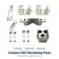 Supports en aluminium A5052 usinés sur mesure par CNC, pièces en aluminium anodisé blanc avec inserts en acier, service OEM ODM