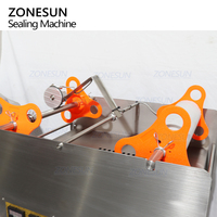 ZONESUN ZS-FK4C semi-automatique 4 têtes yaourt tasse jus de fruits gelée tasse rouleau Film chaleur Boba bulle thé Machine à sceller