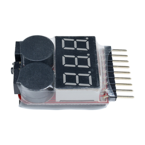 1-8S Lipo Li-ion Fe Battery Voltage 2IN1 Indicator <strong>Tester</strong> Low Voltage Buzzer Alarm For RC Car Boat LED 3.7-30V Dual Speaker - Product Image 6