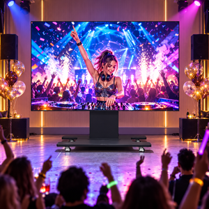 Écran LED pliable sur roues de 108 pouces P1.25, affichage LED sans soudure pour les événements privés, les clubs et les divertissements en intérieur - Product Image 5