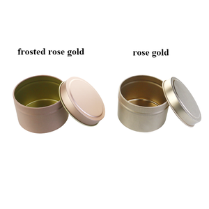 Barattoli Vuoti in Metallo <span class=keywords><strong>Oro</strong></span> Nero Argento da 2oz 4oz 6oz 8oz per Alimenti Caramelle Caffè Cosmetici Profumi Creme Candele - Product Image 3
