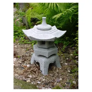 granite stone japanese lantern garden