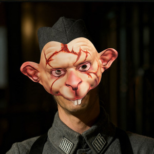 Nouvel Arrivage HLC – Masque d'animal demi-visage pour <span class=keywords><strong>Halloween</strong></span>, masque de rat effrayant, masque de souris pour fête costumée hantée, accessoires de cosplay - Product Image 3