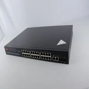 Solusi Fttx Harga Murah Kualitas baik untuk Cctv Splitter injektor 2km 25km 850 1310 Sc Sfp Media konverter Poe Switch 24 Port