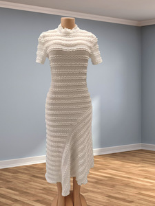 Robe Longue d'Été en Mousseline de Soie Fluide et Décontractée, Col Licou Respirant, Style Vintage pour Femme - Product Image 6