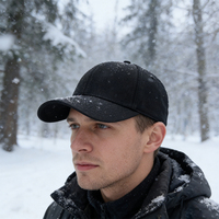 Casquette de baseball Heycap douce et confortable avec motif brodé, casquette de sport d'hiver en rayonne brossée, casquette à bec de canard chaude, logo personnalisé