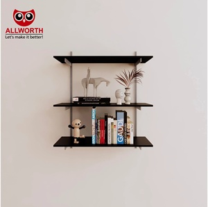 Chống gỉ chất lượng cao On-Wall Series Trắng linh hoạt cài đặt nhà vệ sinh Organizer Book và làm việc của nghệ thuật Kệ tường - Product Image 6