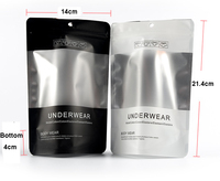 Sachet d'emballage pour sous-vêtements de haute qualité, imprimé sur mesure, avec fermeture éclair, en matériau laminé, anti-odeur, avec fenêtre, en carton