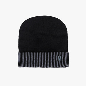 Winter Men's Knitted Ski Cap Warm Wool Fleece Lined Windproof Keep Warm Outdoor Sports Cycling Hat Black Burgundy Light Gray - Product Image 5