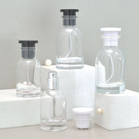 Flacon pulvérisateur de parfum en verre cylindrique rechargeable de 30 ml, imprimé à l'écran, flacon de voyage portable, mini flacon pulvérisateur d'échantillon