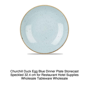 จานอาหารค่ำสีฟ้าลายไข่เป็ด 32.4 ซม. ชิร์ชเชล สโตนคาสต์ ลายจุด Sdesev12 - Product Image 2