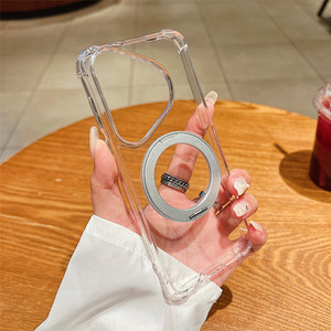 Étui de téléphone magnétique rotatif à 360 degrés en acrylique transparent pour <span class=keywords><strong>Huawei</strong></span> P90/P80 Ultra, coque épaisse résistante aux chutes Pura70 <span class=keywords><strong>Pro</strong></span> - Product Image 4