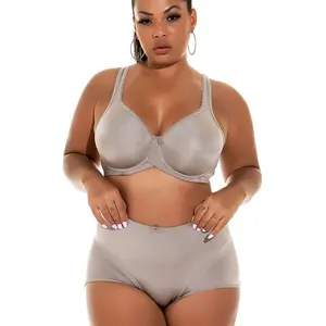 Aangepaste Grote Vrouwen Bh Sexy Kant 2 Delige Set 34dd 36 38DD F Vrouwen Plus Size Bh & Korte sets