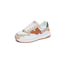 Nouvelles baskets décontractées tendance en maille respirante pour femme, style coréen, à lacets et semelle épaisse, collection Printemps 2025 - Modèle 2233