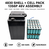 Boîtier vide personnalisé pour batterie lithium de stockage d'énergie pour vélo électrique 4815 V0 ABS PC 18650 48V OEM ODM