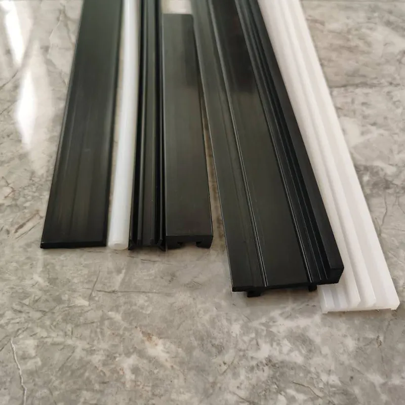 aluminum led strip Factory Low Price Customized Uhmwpe moulds Extruded Profiles wear plastic high density polyethylene strips