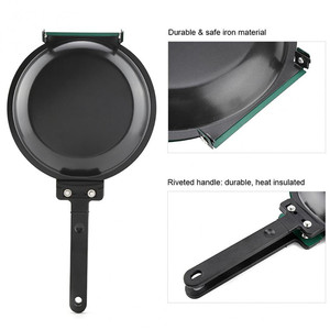 Poêle à frire double face Poêle à frire verte antiadhésive avec revêtement en céramique Crêpière pour la cuisine domestique Ustensiles de cuisine - Product Image 6