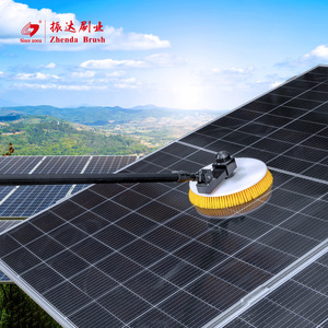 Nettoyeur de panneaux photovoltaïques circulaire portatif Zhenda Brush, moteur sans balais 150W, pour l'entretien des centrales solaires - Product Image 2