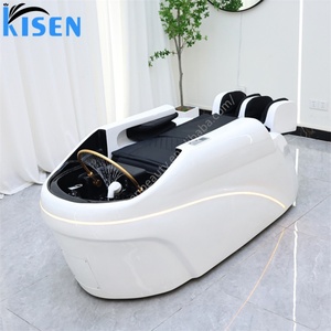 Kisen - La Mejor Cama de Masaje para Champú, Muebles de Alta Gama para Salón, Spa Capilar, Sopa Herbal para el Cabello, Silla Eléctrica Automática Tailandesa - Product Image 1