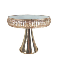 CDOR Présentoir à gâteaux en fer à un étage pour décoration de table de desserts de mariage, buffet et dim sum, style européen
