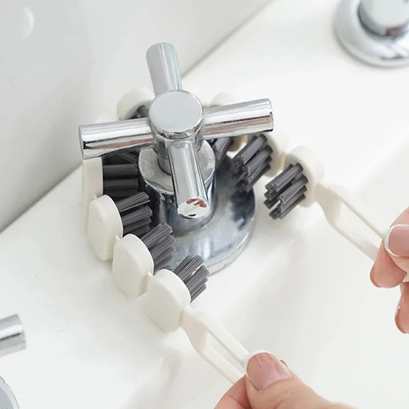 Multipurpose Cleaning Brush Bathroom Shower Sink Scrub Brush Kitchen Flexible Stiff Bristles Grout Cleaner Scrubber Brush