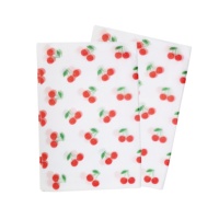 Emballage Logo personnalisé personnalisé personnalisé personnalisé 50 pièces, feuilles de papier d'emballage, de cerises, avec logo