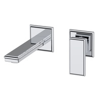 Robinet de lavabo Elegan 46002 Cr500 finition chromée, mitigeur de salle de bain en laiton massif à levier unique sans siphon