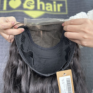 Peluca de Cabello Humano 100% con Encaje HD 5x5, Cabello Virgen con Parte Superior de Encaje HD, Peluca sin Pegamento con Ondas Corporales de 24 Pulgadas, Línea de Cabello con Nudos Pequeños - Product Image 5