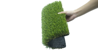 Karpet Rumput Sintetis Hanwei Ramah Lingkungan, Tahan Lama, Kepadatan Tinggi, Gulungan Karpet Buatan, Tahan Api, Plastik, Warna Hijau Zaitun