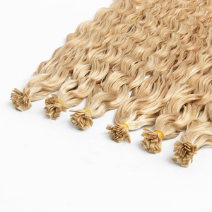 <span class=keywords><strong>Capelli</strong></span> Vergini Europei Remy Naturalmente Ricci con Punta Piatta 12a, Estensioni di <span class=keywords><strong>Capelli</strong></span> Umani Vergini Non Trattati, Morbidi e Lucenti - Product Image 1