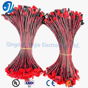 Кабельный жгут с разъемами типа «папа-мама» на заказ от производителя, красно-черный, с ПВХ-изоляцией, для подключения электронных устройств LED - Product Image 4