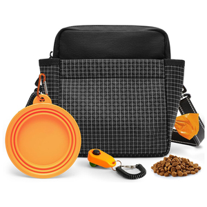 चुंबकीय बंद प्रशिक्षण के साथ बड़ी क्षमता कुत्ते का इलाज पाउच कुत्ते चलने वाली फैनी पैक-इन पॉप बैग डिस्पेंसर और क्लिकर और कटोरा - Product Image 1