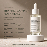 Serum Kulit Kepala Multi Peptida untuk Mendukung Pertumbuhan Rambut, Perawatan Menutrisi Kulit Kepala untuk Rambut Rontok, Perawatan Penguatan Rambut Grosir