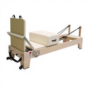 Maple Wood Reformer Bed Adjustable Springs for Home Gym Strength Fitness Training Equipment Adjustable Design Customizable for V - Product Image 5