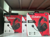 Headset Gaming Hyper X Cloud II Wired Over-ear dengan Suara Surround 7.1, Mikrofon, Layar Digital, Hi-Fi untuk PC, Olahraga, dan Perjalanan