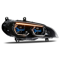 Phare LED de voiture JSL pour BMW X5 E70 2007-2013, ensemble de phares LED laser, style laser, DRL, clignotant séquentiel