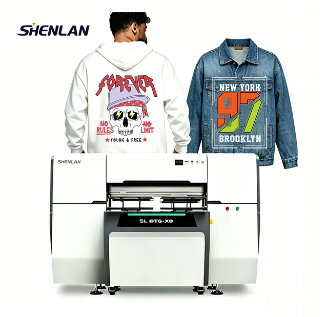 SHENLAN Inkjet Printer for Small Business DTG Printing Pigment Ink Multifunction High-Accuracy 80pcs/h