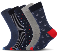 Chaussettes fantaisie pour hommes 2026 – Chaussettes rayées colorées en coton uni pour affaires et décontracté