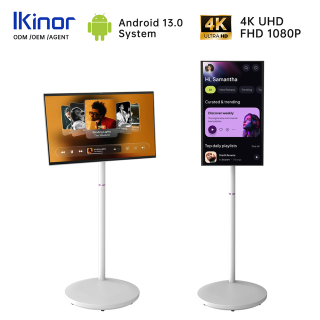 24 Inch Portable Smart Tv Monitor with Battery Smart Companion Screen for Home