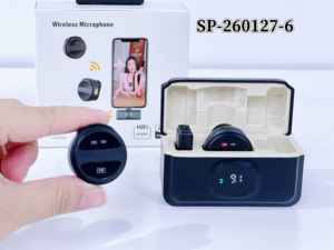 Micrófono Lavalier Inalámbrico 2.4G con Estuche de Carga, Reducción de Ruido ANC para iPhone y Android, Transmisión en Vivo, Vlog, Entrevistas - Product Image 2