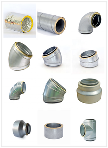 <span class=keywords><strong>Tuyau</strong></span> de panneau de conduit pré-<span class=keywords><strong>isolé</strong></span> de climatisation HVAC et accessoires de conduit en spirale - Product Image 6